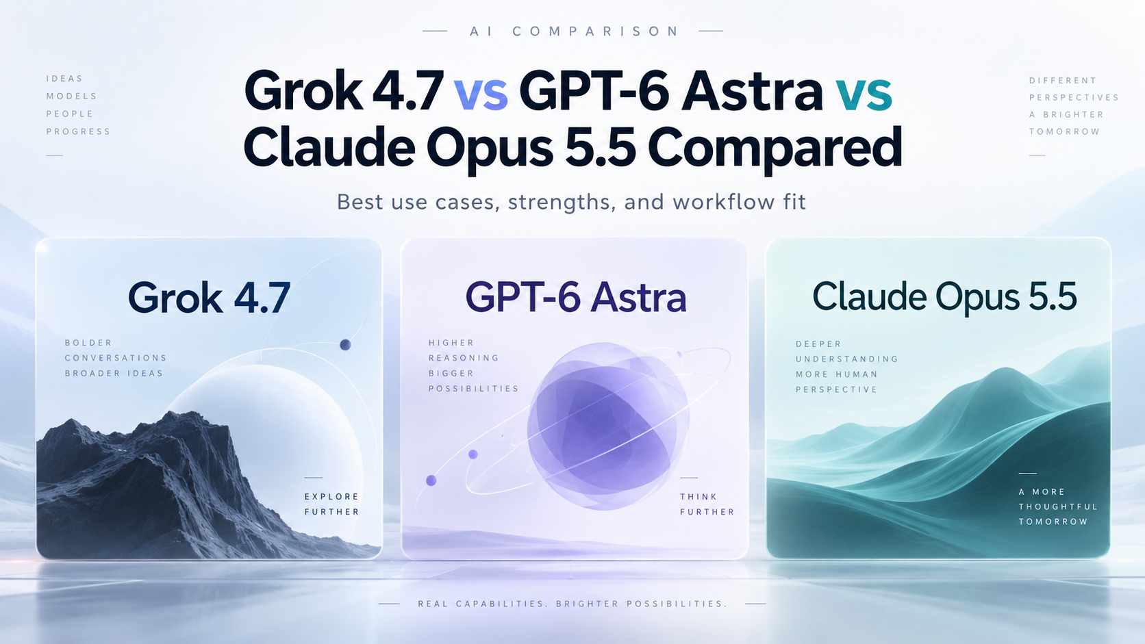 Grok 4.7 vs GPT-6 Astra vs Claude Opus 5.5 Compared