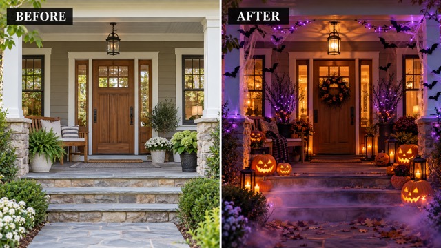 AI Halloween Photo Generator For Haunted Porches And Rooms