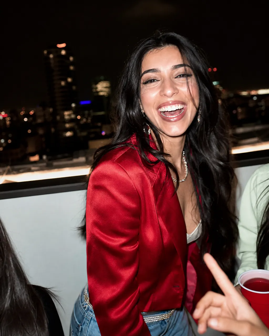 Y2K Rooftop Party Portrait