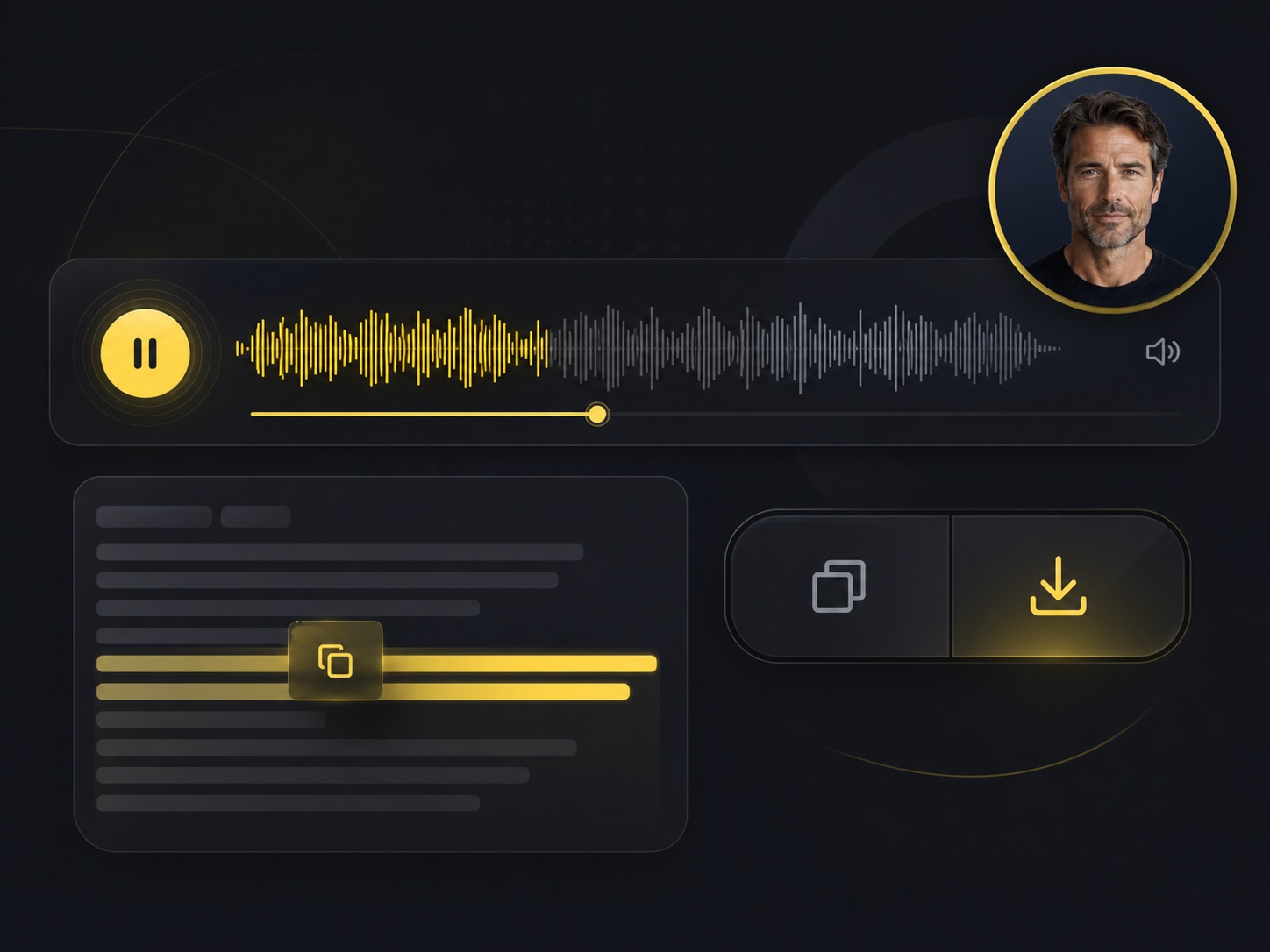 Playback, copy, and download tools