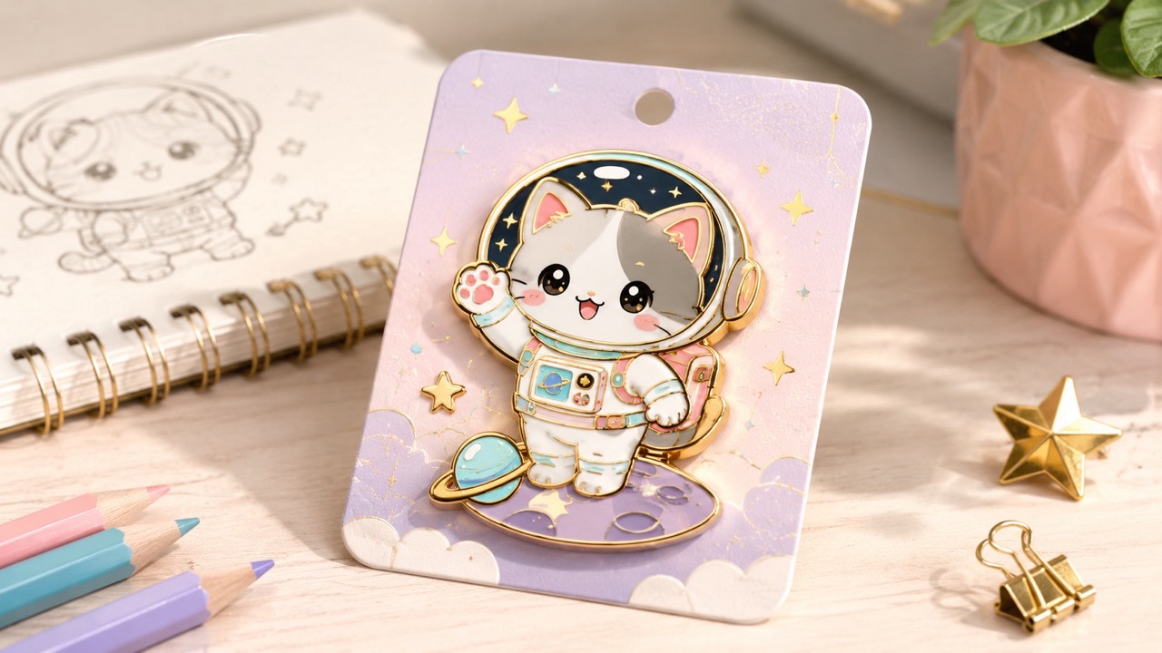 AI Cute Enamel Pin Generator