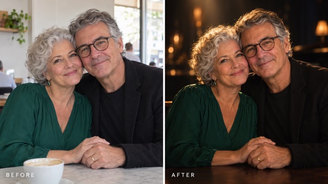 Romantic Couple Spotlight: A Quiet Background With Room For Emotion