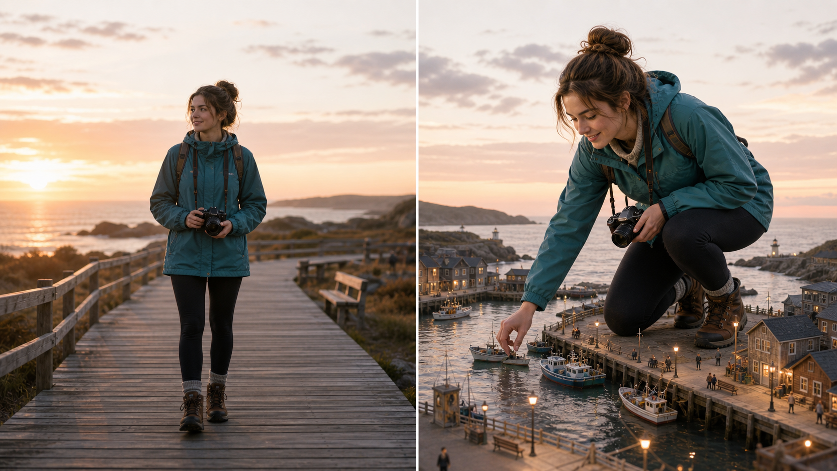 AI Giant Person Effect for Cinematic Scale Edits