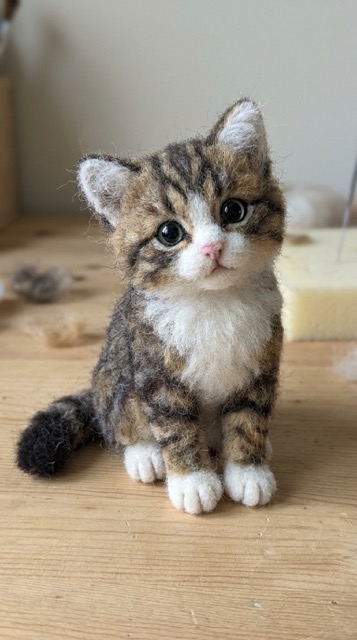 Needle-Felted Pet Sculpture Transformation