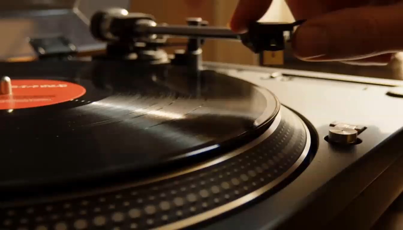 Cinematic Mixed Media Record Store Animation