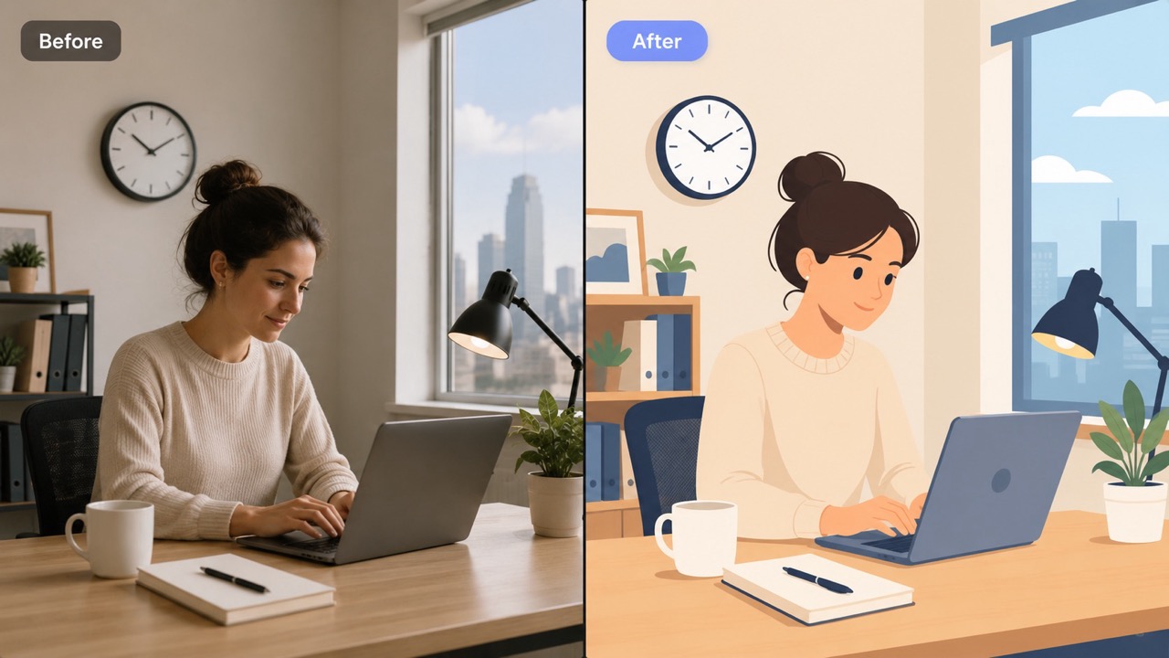 Flat Illustration Generator for Clean AI Visuals