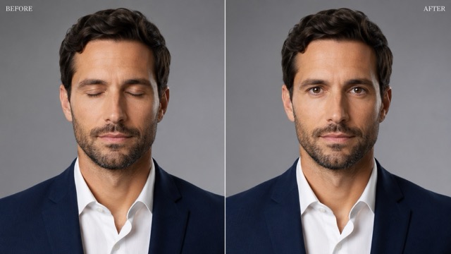 Open Eyes in Photo After an Accidental Blink