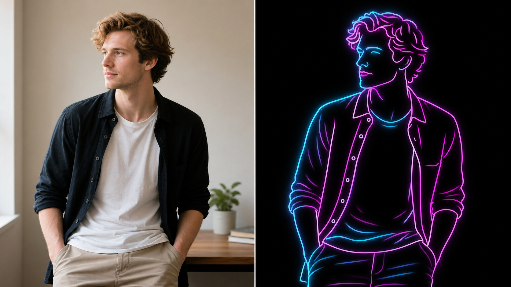 AI Neon Line Art Generator for AI Neon Art