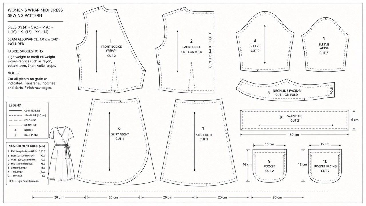 AI Sewing Pattern Generator: Create Pattern-Style Images