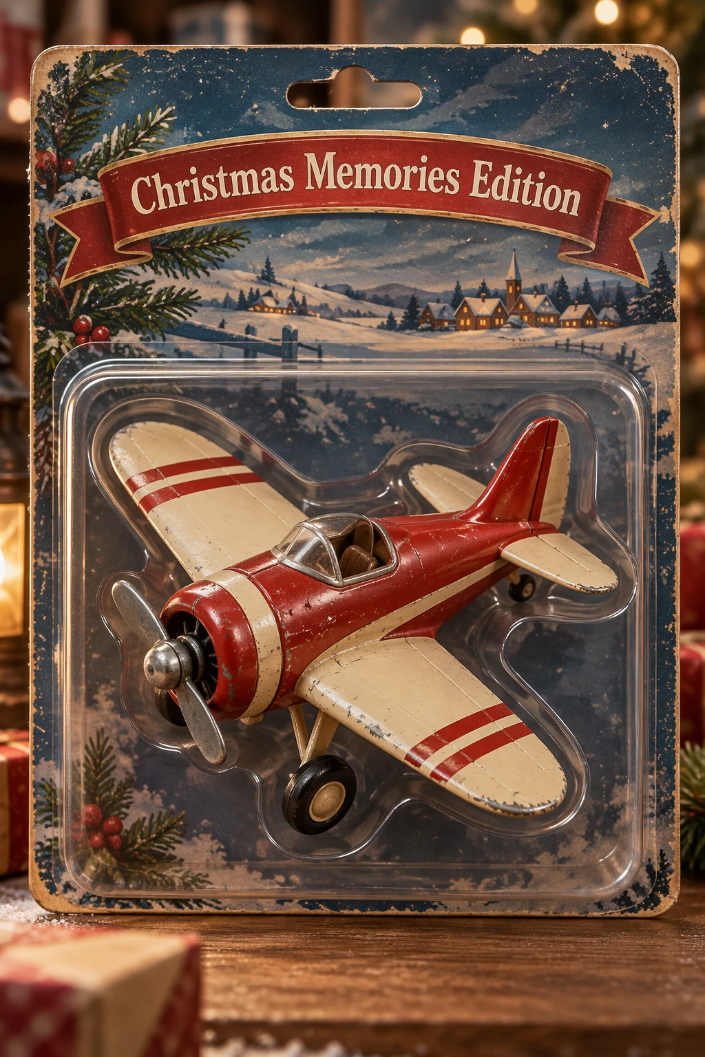 Vintage Toy Airplane In Retail Packaging