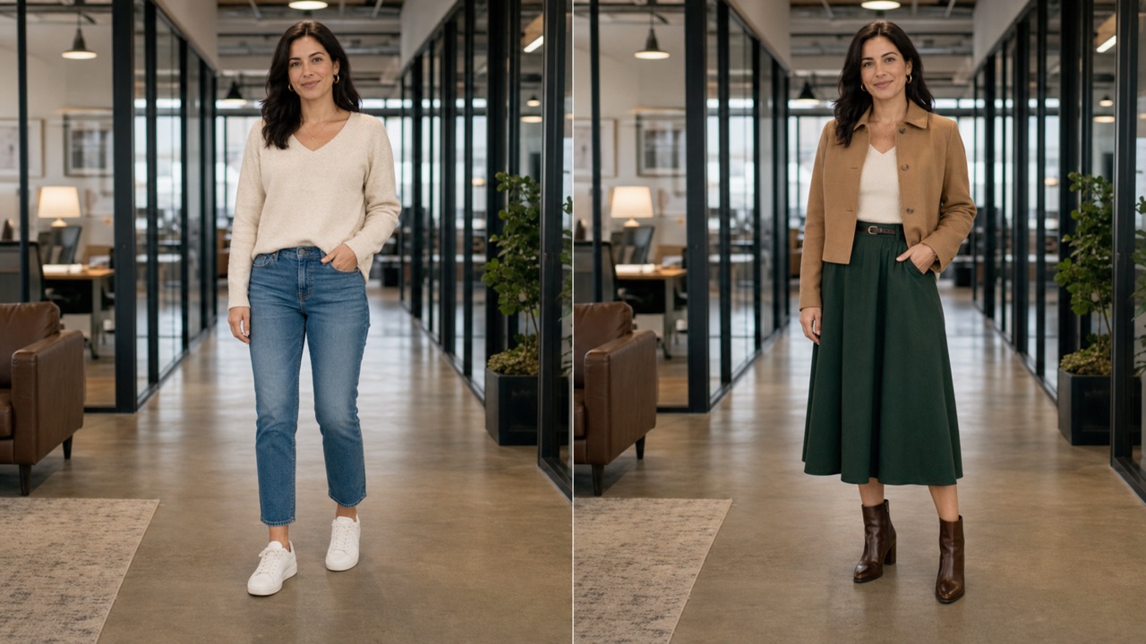 Match an Office Outfit for Woman to Any Dress Code