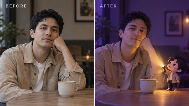 Compose A Flashlight AI Photo With A Clear Mood