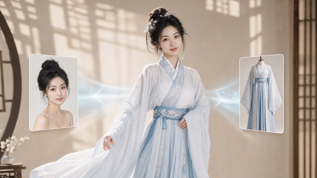 Chinese Hanfu Dress Try-On Online