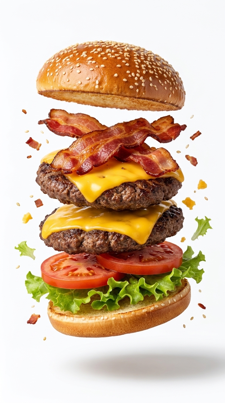Premium Floating Food Advertising