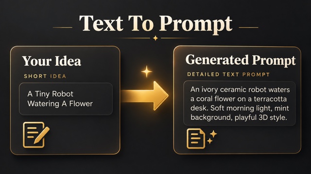 Text To Prompt: Expand An Idea Into A Clear Brief