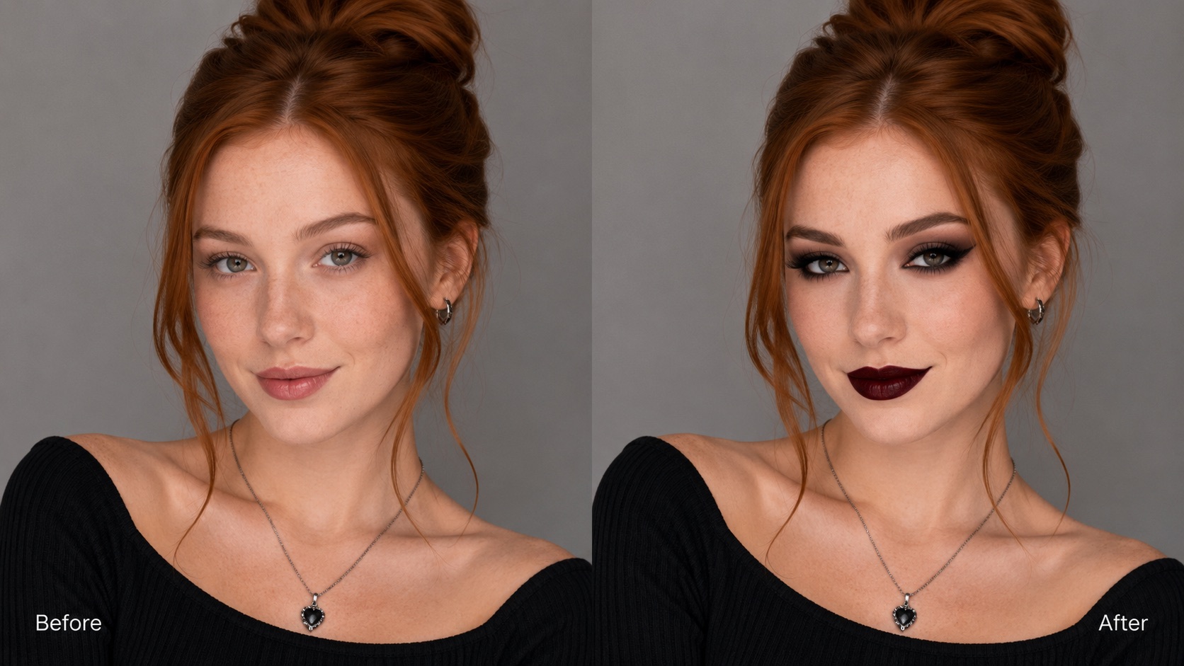 Keep Your Natural Skin Tone with Dark Makeup Details