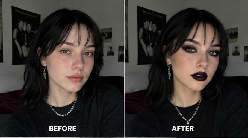 Turn a Regular Selfie into a Polished Goth Baddie Look
