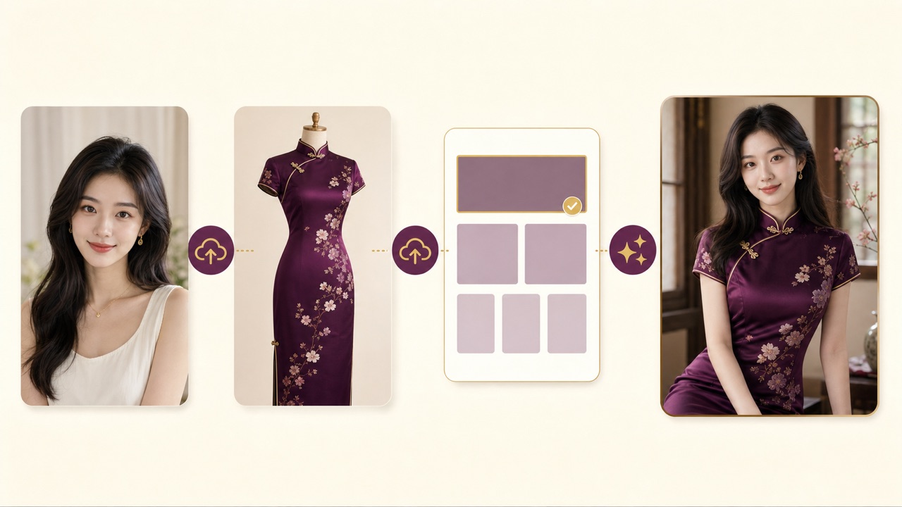 Chinese Qipao Dress Try-On Online