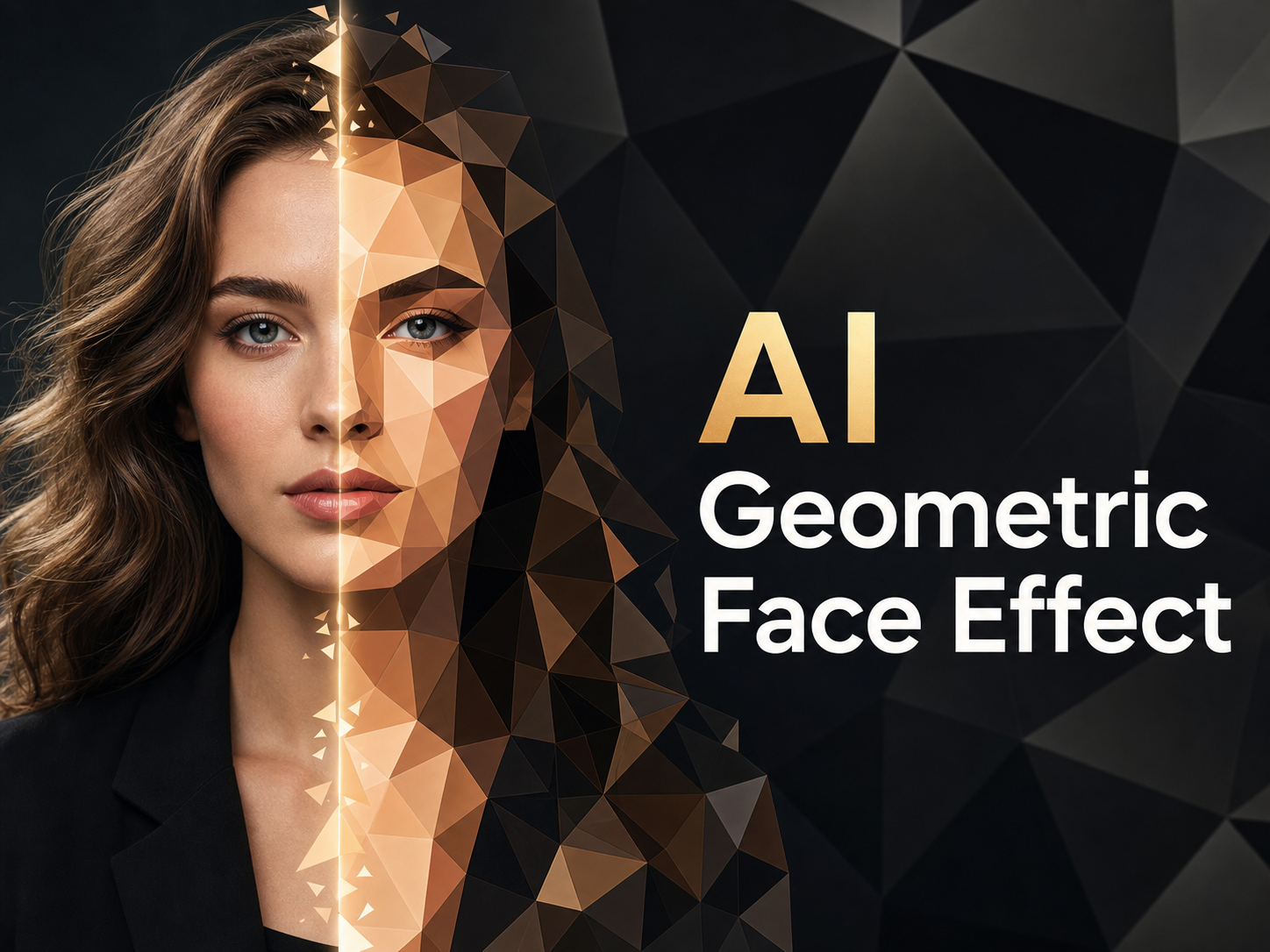 AI Geometric Face Effect