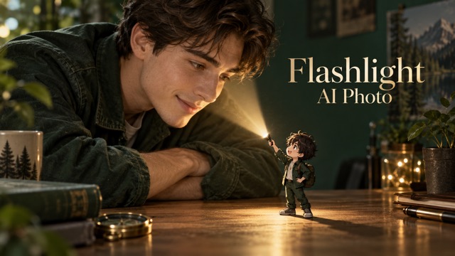 Create A Flashlight AI Photo With Your Mini Anime Self