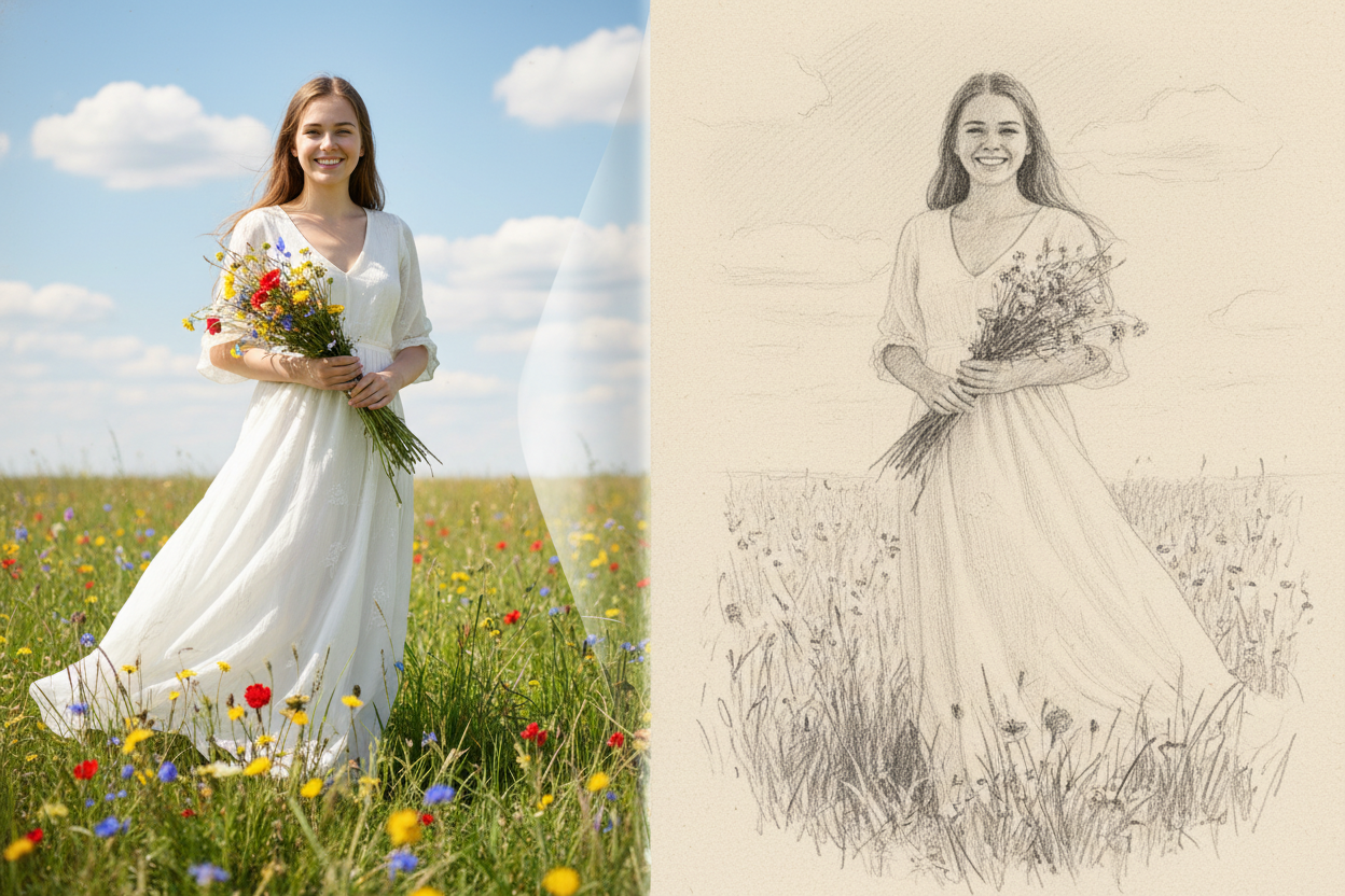Turn Any Photo into Drawing Instantly with Pixomi