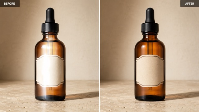 Remove Glare from Photo on Glossy Products
