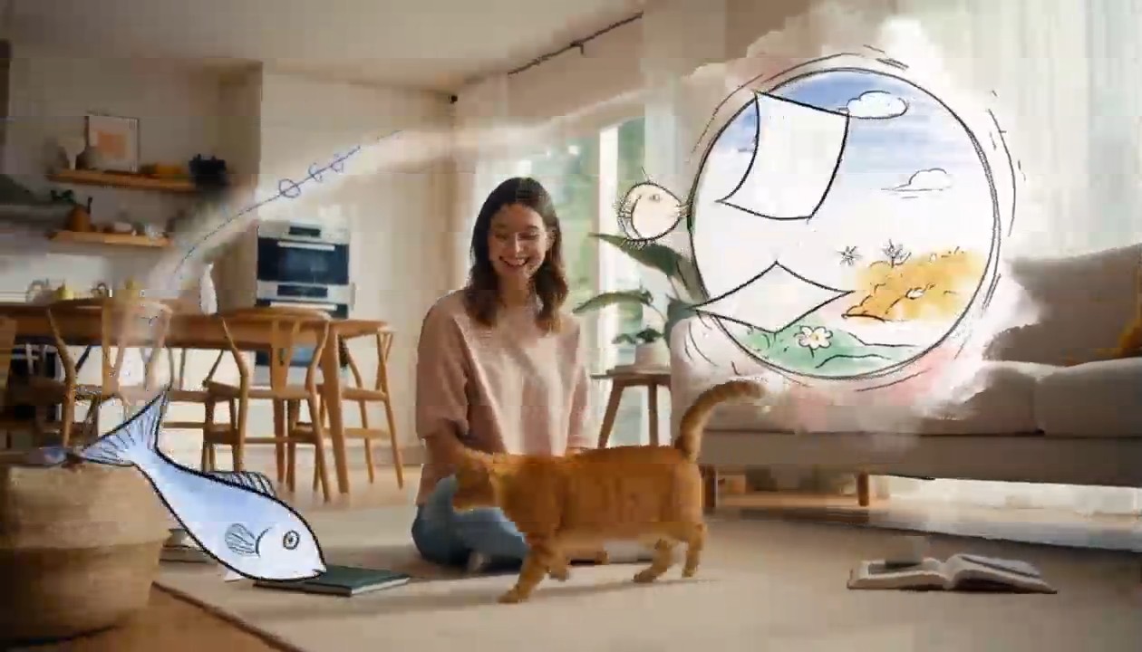 Surreal Hand-Drawn VFX Living Room