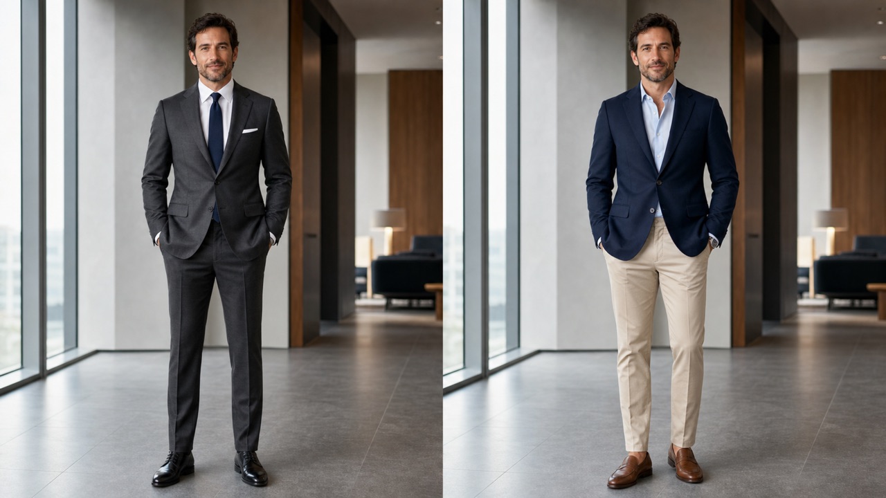 See Complete Office Outfits on Your Own Photo