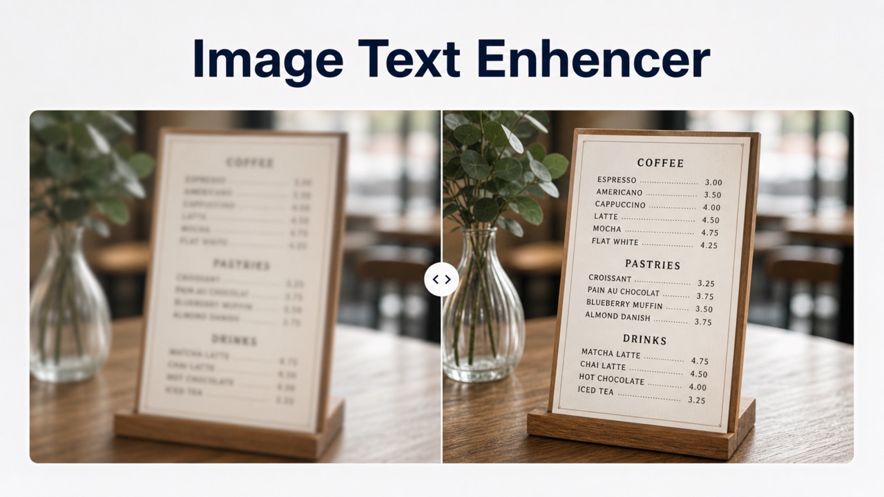 Image Text Enhencer
