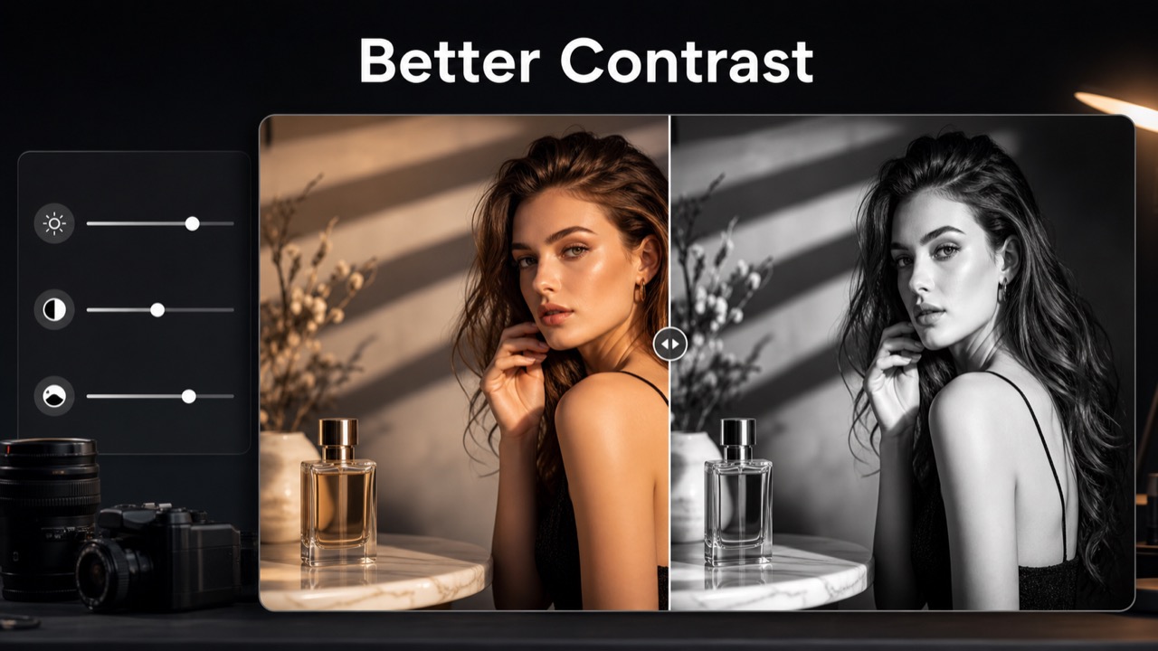 Control Contrast for Better Black and White Images