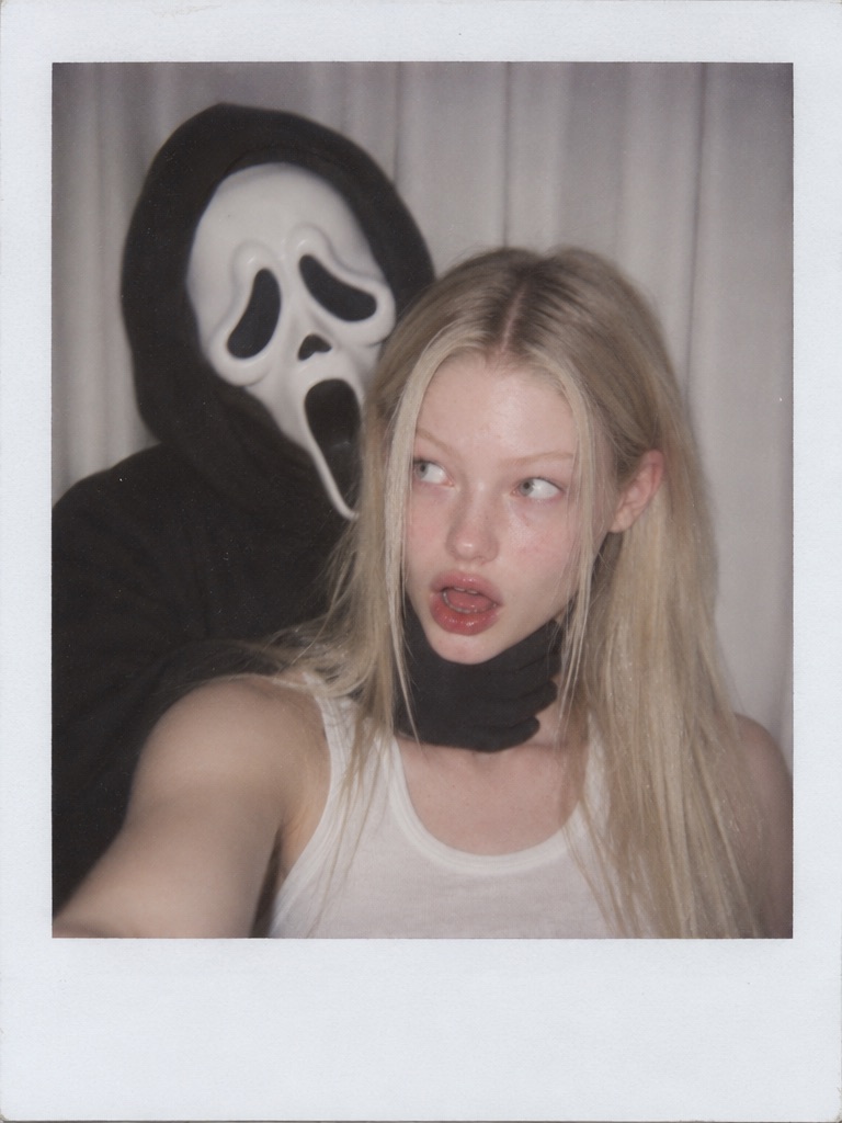 Polaroid Ghost Prank Portrait