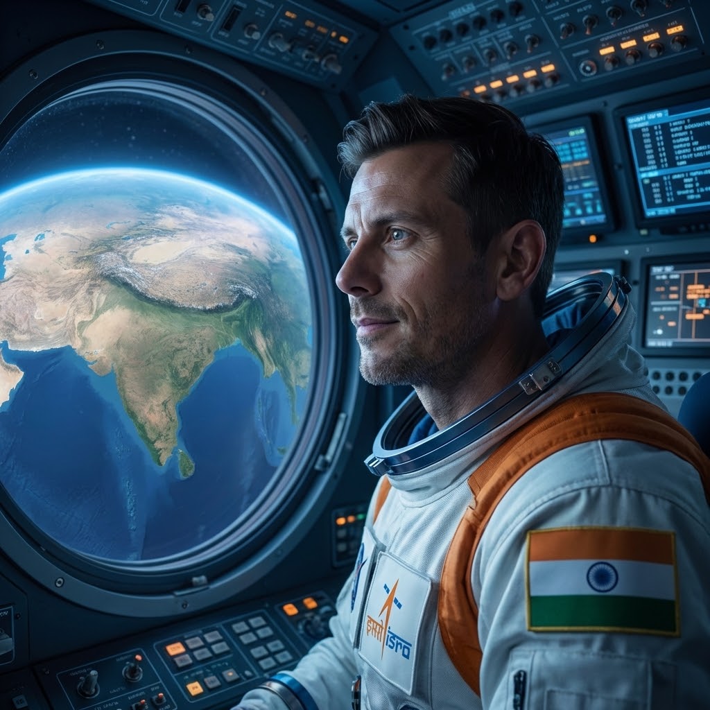 Indian Astronaut in Orbit