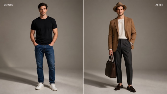 Create a New Look With AI Outfit Swap