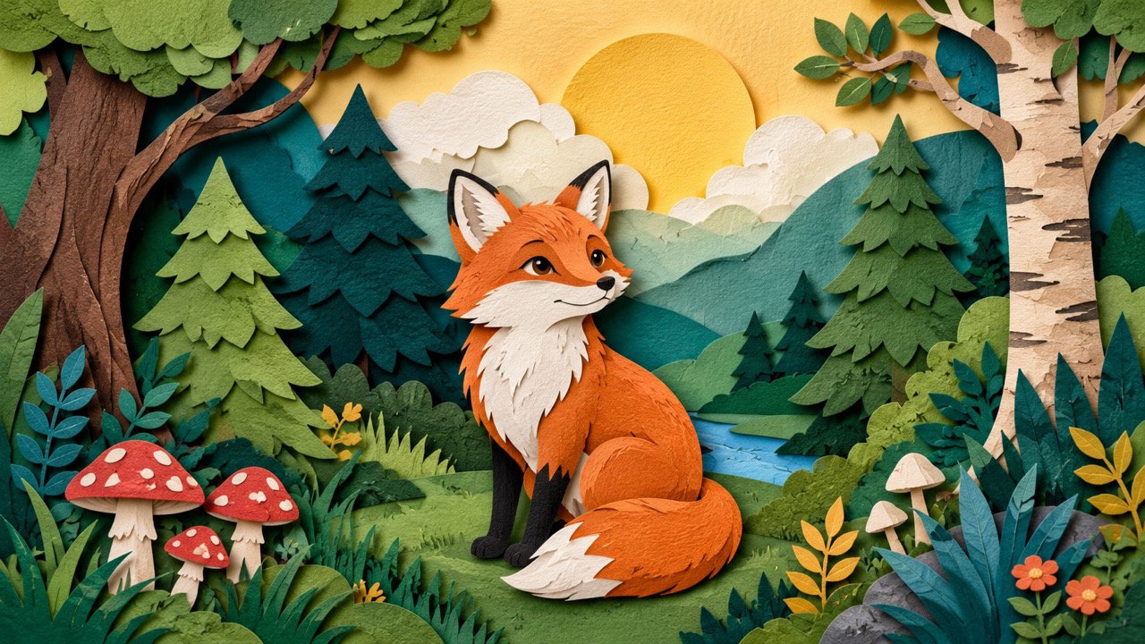 Turn Plain Ideas into Layered Paper Scenes