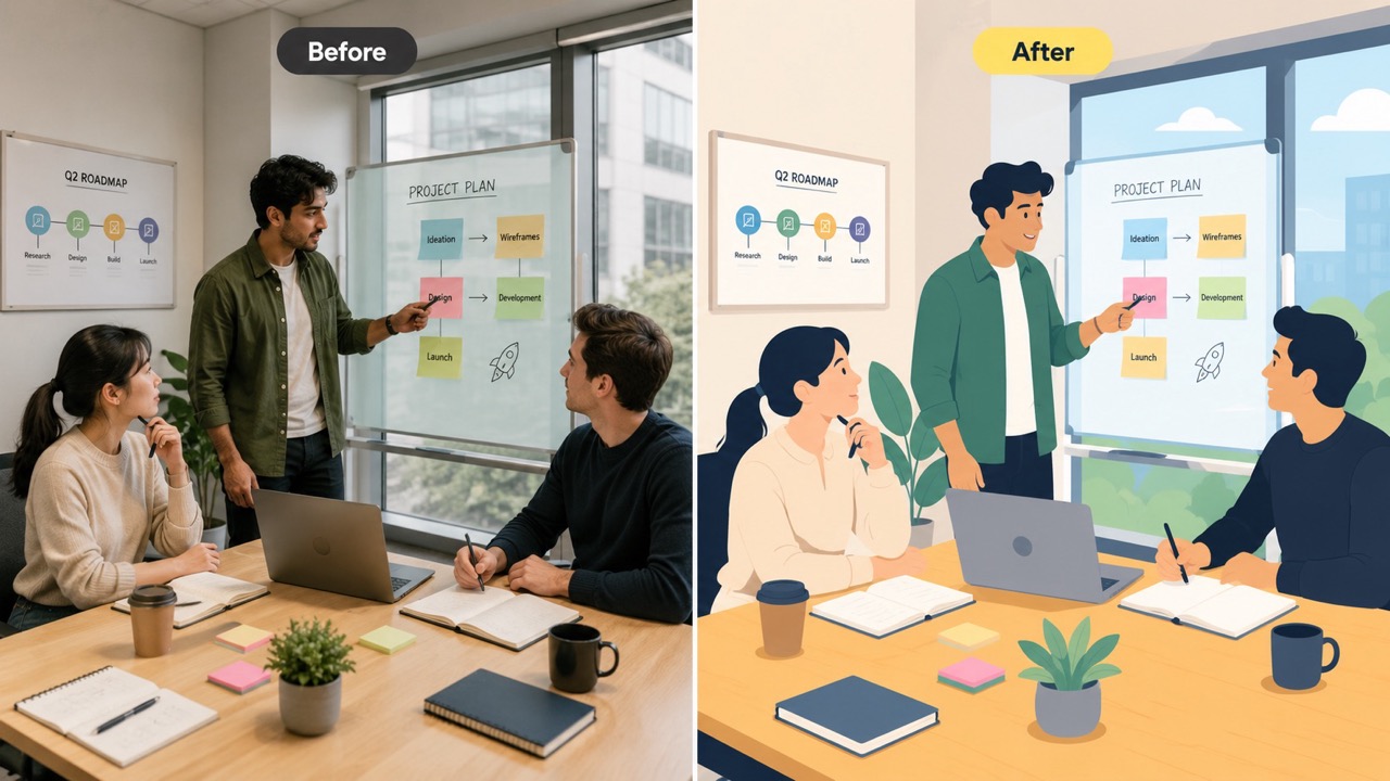 Transform Reference Images into Flat Artwork