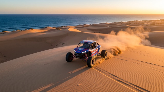 Motorsport Dune Buggy at Sunset