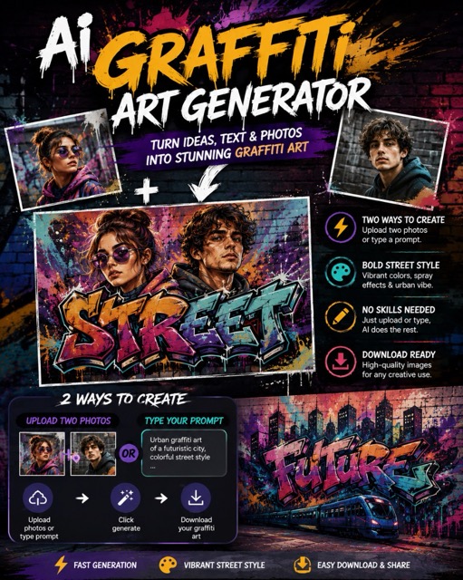AI Graffiti Art Generator