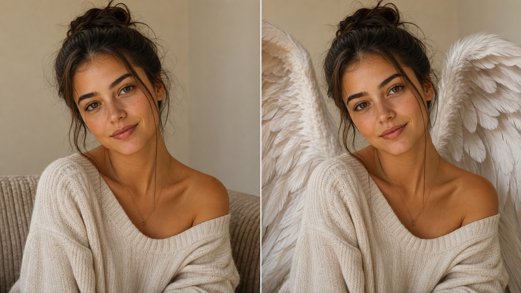 Add Angel Wings with Soft Feather Detail