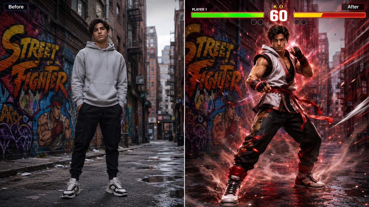 Turn a Normal Portrait into a Battle-Ready Fighter