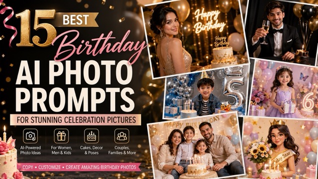 15 Best Birthday AI Photo Prompts for Stunning Celebration Pictures