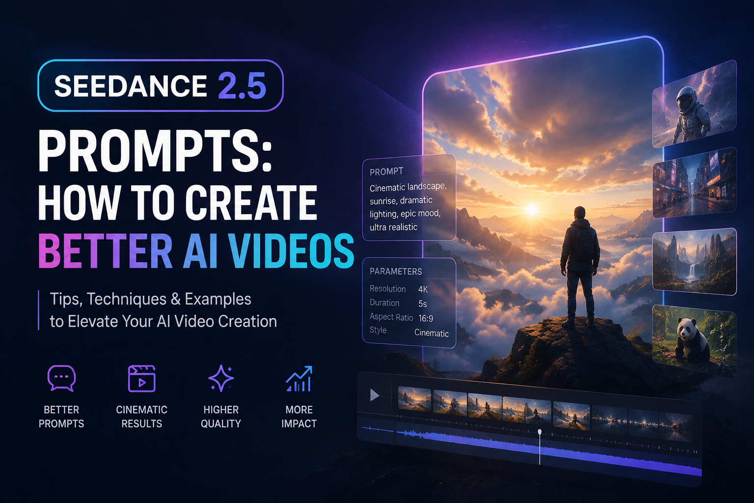 Seedance 2.5 Prompts: Eight categories of AI Video Prompt Examples for Characters, Stories, Ads & More