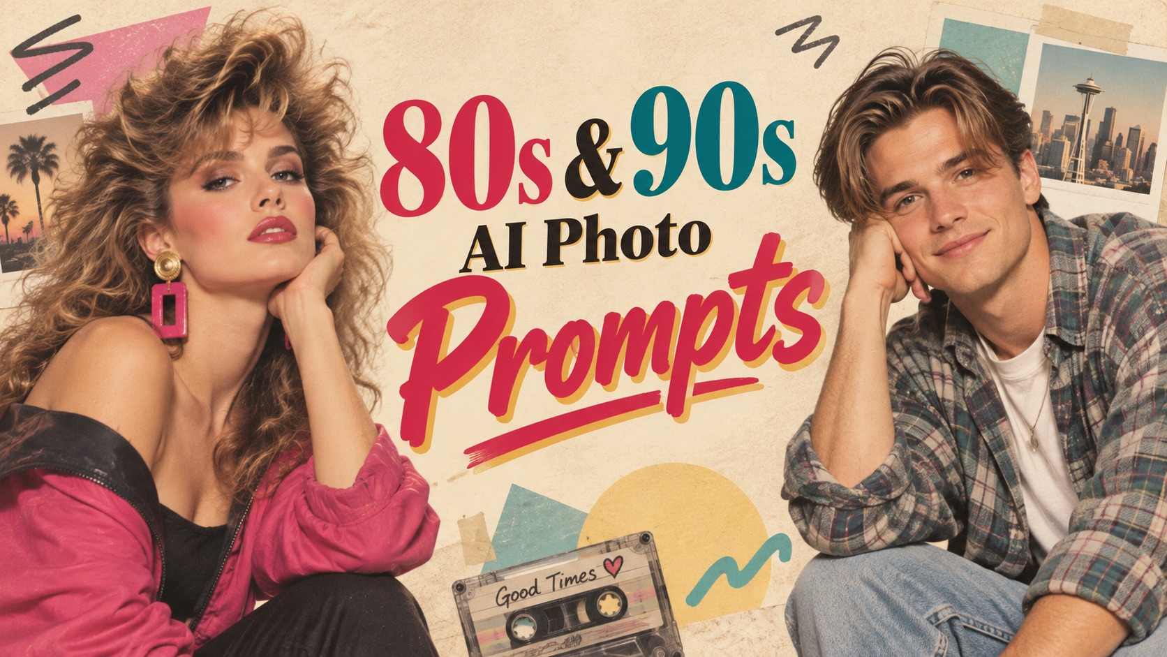 80s & 90s AI Photo Prompts: 6 Retro Looks to Recreate from Your Photo